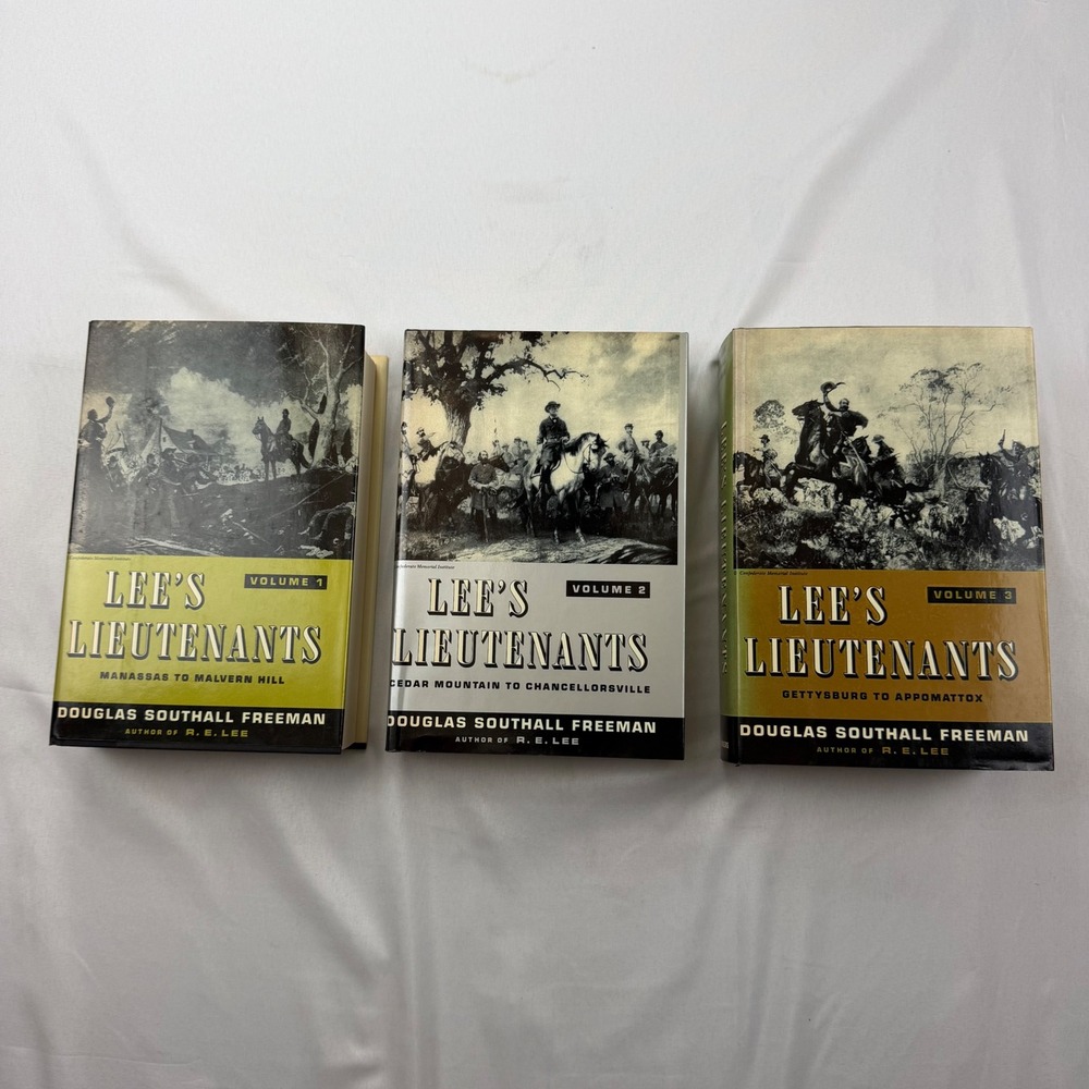 Scribners Lee's Lieutenants Books Set 3 Vol‎ Douglas Southall Freeman History